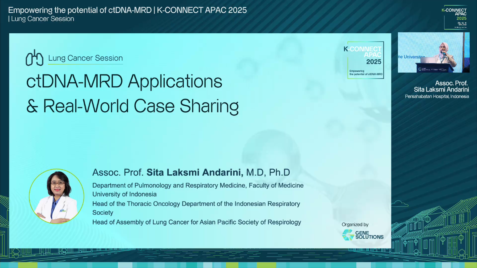 kconnect.genesolutions.com personalizing nsclc follow up and treatment with ctdna mrd lessons from practice 5. lung session dr. sita thumbnail - The K-CONNECT Platform