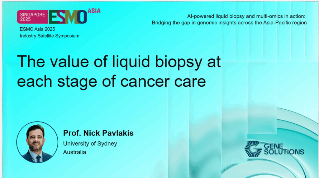 kconnect.genesolutions.com the value of liquid biopsy at each stage of cancer care nick pavlakis 1 - The K-CONNECT Platform